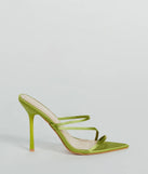 Gossip Mill Strappy Satin Stiletto Heels