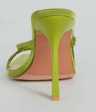 Gossip Mill Strappy Satin Stiletto Heels