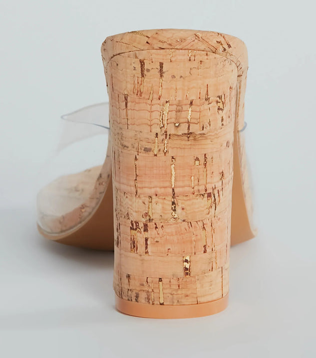 靴 Ameri CLEAR TUBE CORK SANDAL 靴 Ameri CLEAR TUBE CORK SANDAL