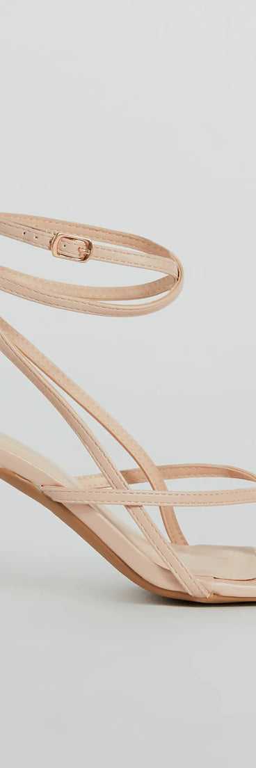 Eye-Catching Pop Strappy Thong Stiletto Sandals