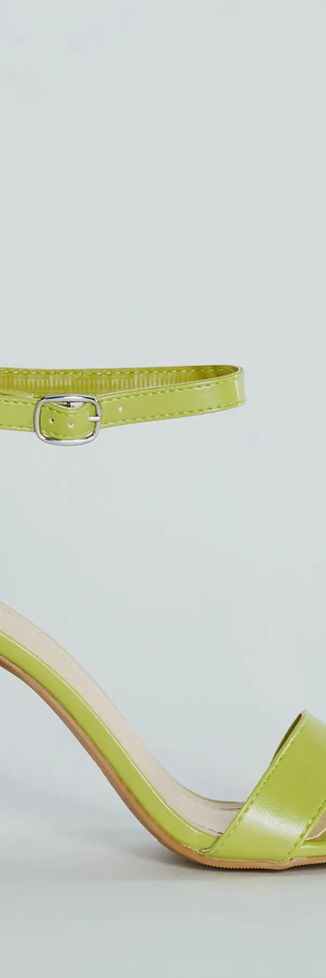 Simply Sophisticated Faux Leather Block Heels