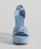 Sunset Drinks Platform Block Heels