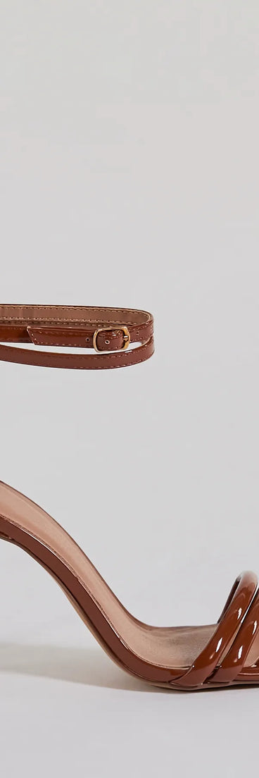 Elevate your work wardrobe with the Style So Sleek Faux Leather Stiletto Heels in bronze, a versatile women's shoe perfect for the office; that combines style with comfort for seamless desk-to-dinner transitions.