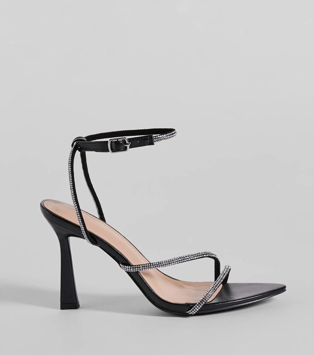 Velvet pointed stiletto single shoes