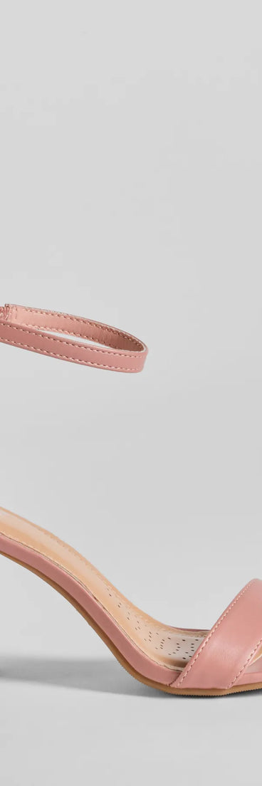 Elevate your work wardrobe with the Compliment Staple Basic Faux Leather Block Heels in pink, a versatile women's shoe perfect for the office; that combines style with comfort for seamless desk-to-dinner transitions.