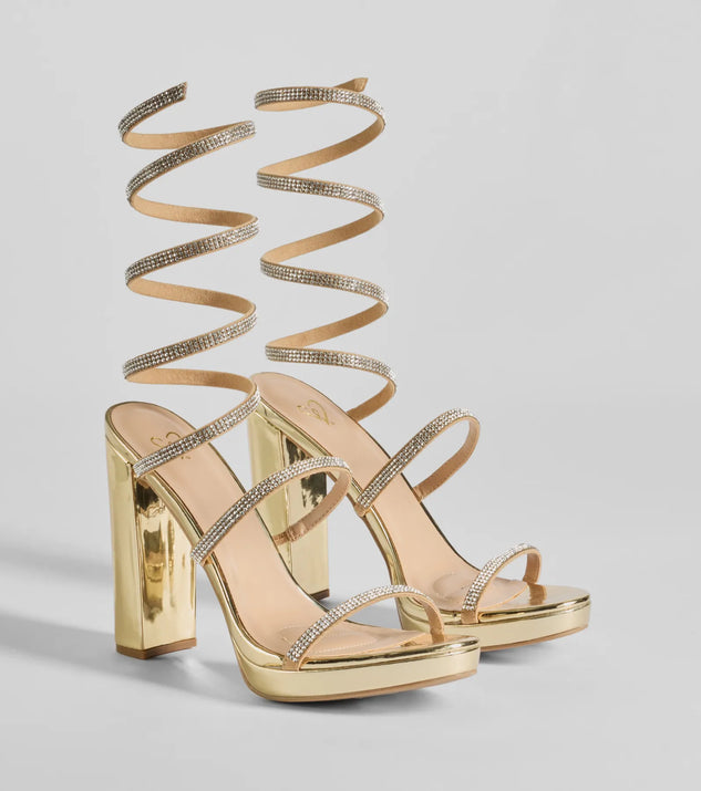 ドミナンス Made To Dazzle Rhinestone Platform Heels | Windsor