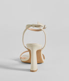 Elevate your work wardrobe with the Perfect Basic Faux Leather Block Heels in ivory, a versatile women's shoe perfect for the office; that combines style with comfort for seamless desk-to-dinner transitions.