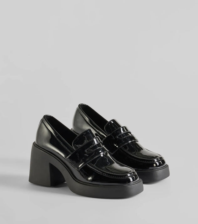 
Upgrade your style game for 2025 with the Girl On The Go Platform Block Heel Loafers in black, perfect for any fashion-forward wardrobe.