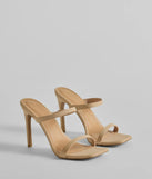 Elevate your work wardrobe with the High Priority Strappy Stiletto Heels in nude, a versatile women's shoe perfect for the office; that combines style with comfort for seamless desk-to-dinner transitions.