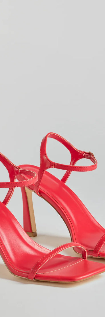 Elevate your work wardrobe with the Sleek And Chic Square Toe Stiletto Heels in red, a versatile women's shoe perfect for the office; that combines style with comfort for seamless desk-to-dinner transitions.