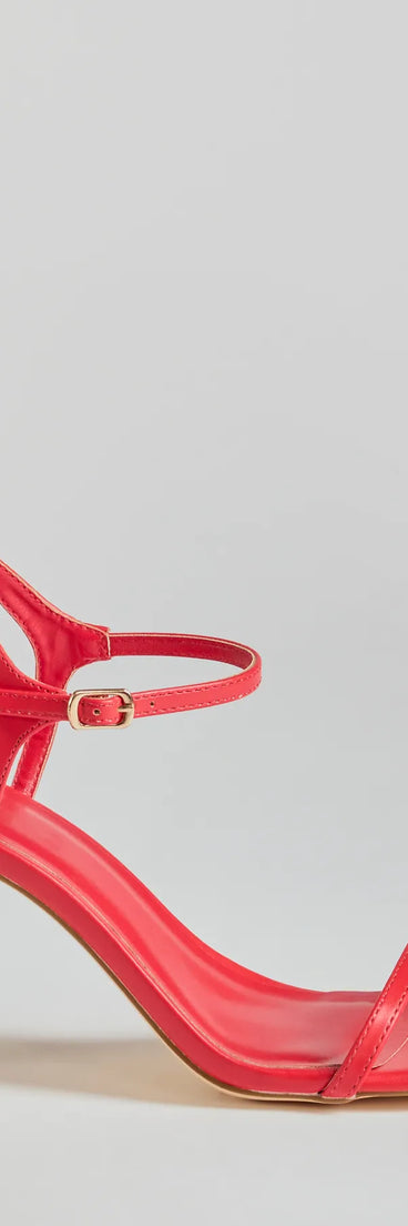 Elevate your work wardrobe with the Sleek And Chic Square Toe Stiletto Heels in red, a versatile women's shoe perfect for the office; that combines style with comfort for seamless desk-to-dinner transitions.