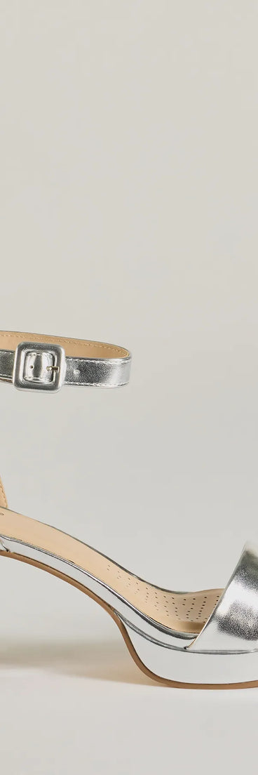 
Upgrade your style game for 2025 with the Shimmer and Shine Metallic Platform Block Heels in silver, perfect for any fashion-forward wardrobe.