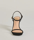 Style Pop Square Toe Nubuck Stiletto Heels, a trendy black addition to women's going-out outfits, is ideal for Christmas party outfits, chic NYE attire, or winter night-out looks that keep you on-trend!