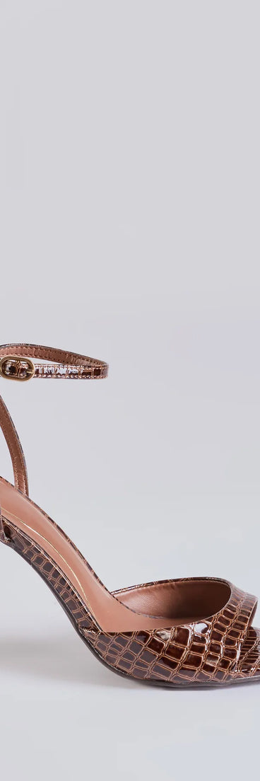 The Diva Delight Pointed Toe Stiletto Heels in brown is an elevated pick for your best holiday outfit yet, effortlessly delivering a polished look that's sure to turn heads at any celebration.