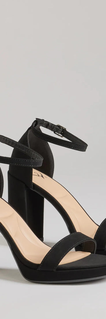 Elevate your work wardrobe with the Classic Fave Faux Nubuck Block Heels in black, a versatile women's shoe perfect for the office; that combines style with comfort for seamless desk-to-dinner transitions.