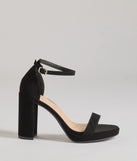 Elevate your work wardrobe with the Classic Fave Faux Nubuck Block Heels in black, a versatile women's shoe perfect for the office; that combines style with comfort for seamless desk-to-dinner transitions.