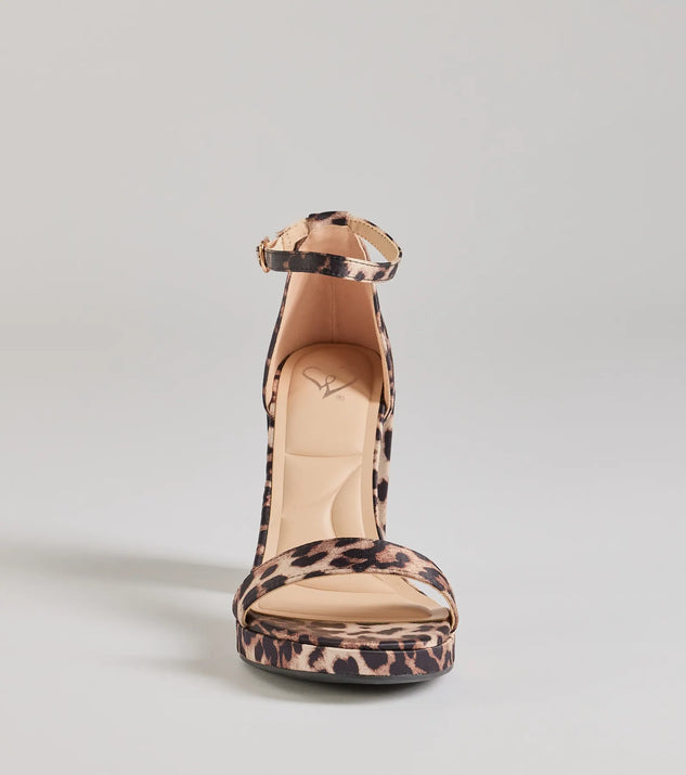 Untamed Glam Leopard Print Block Heels | Windsor