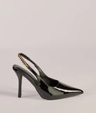 Elevate your work wardrobe with the Sleek Strut Slingback Stiletto Pumps in black, a versatile women's shoe perfect for the office; that combines style with comfort for seamless desk-to-dinner transitions.