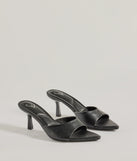 Elevate your work wardrobe with the Wild Instinct Kitten Stiletto Heels in black, a versatile women's shoe perfect for the office; that combines style with comfort for seamless desk-to-dinner transitions.