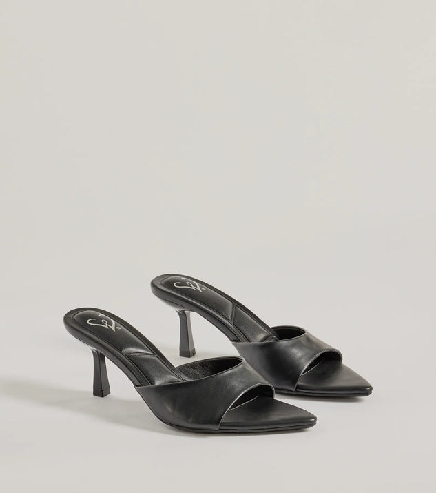 Elevate your work wardrobe with the Wild Instinct Kitten Stiletto Heels in black, a versatile women's shoe perfect for the office; that combines style with comfort for seamless desk-to-dinner transitions.
