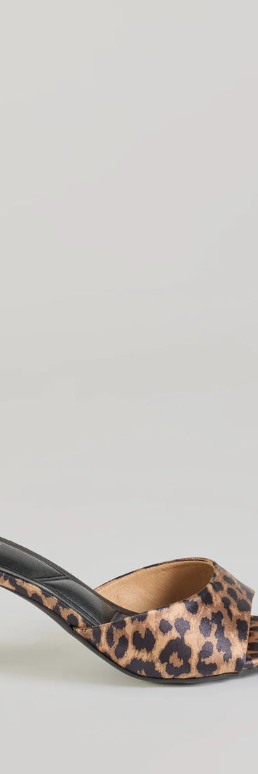 Elevate your work wardrobe with the Wild Instinct Kitten Stiletto Heels in leopard print, a versatile women's shoe perfect for the office; that combines style with comfort for seamless desk-to-dinner transitions.