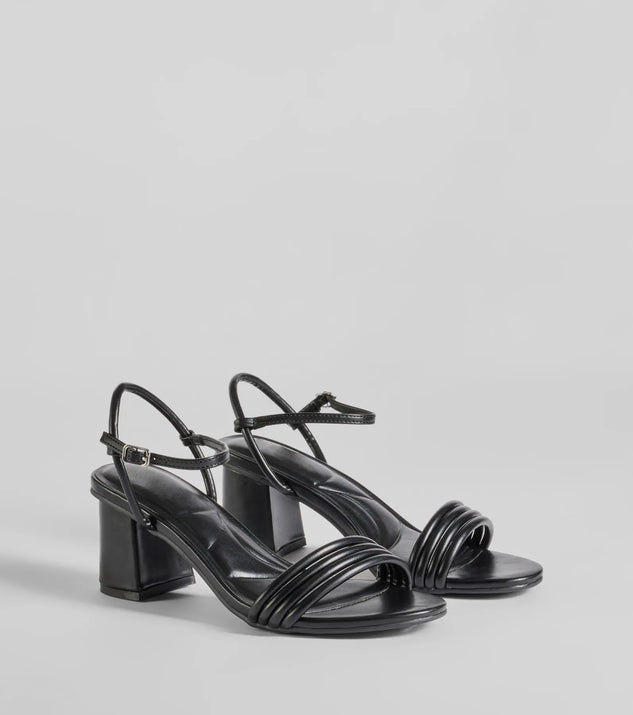 Office black strappy heels online
