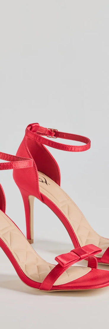 Sealed With Glam Bow Stiletto Heels