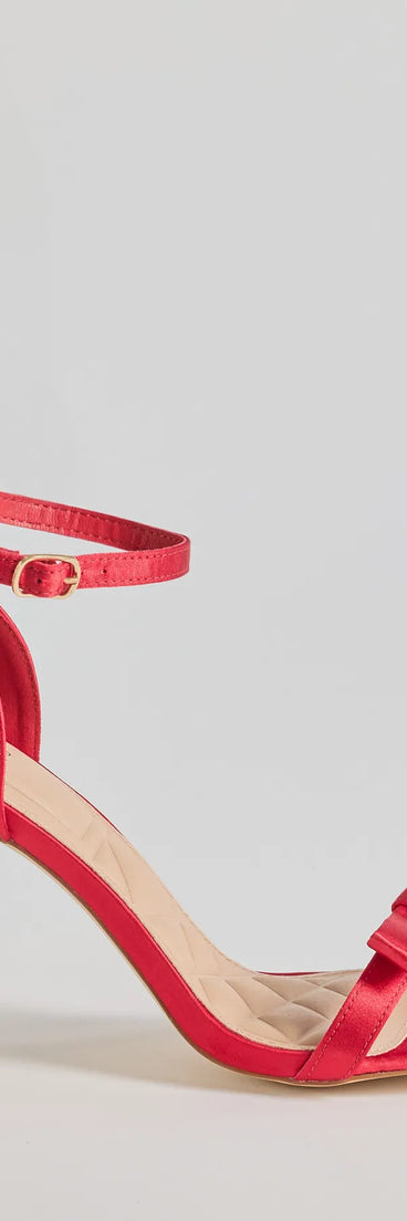 Sealed With Glam Bow Stiletto Heels