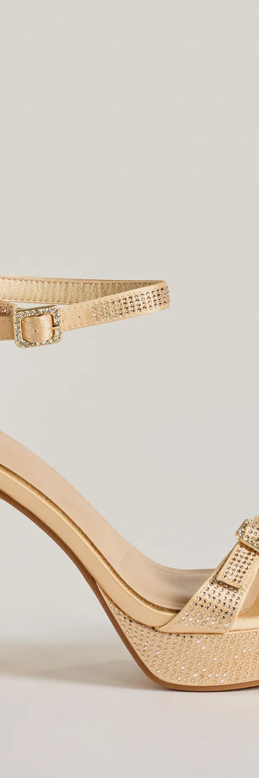 Endless Glow Rhinestone Platform Heels