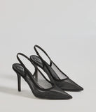 Make Your Mark Slingback Stiletto Heels