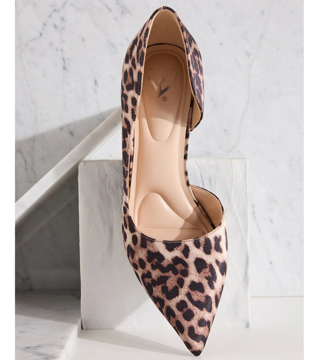 Roaring Glam Leopard Print Stiletto Pumps