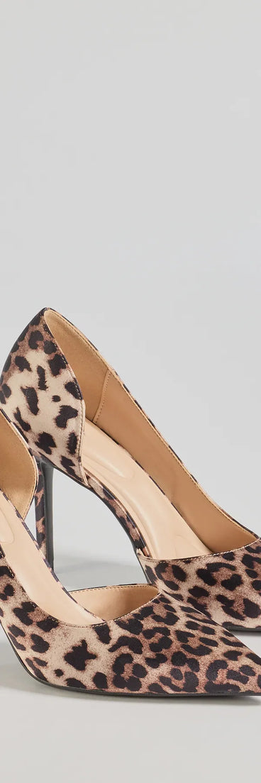 Roaring Glam Leopard Print Stiletto Pumps