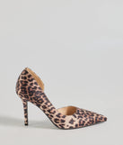 Roaring Glam Leopard Print Stiletto Pumps