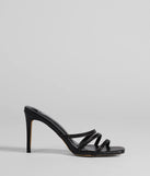 Staying Out Tonight Rhinestone Strappy Stiletto Heels