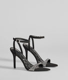 Sparkly Chic Rhinestone Strap Stiletto Heels