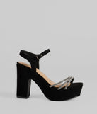 Dazzling Spotlight Rhinestone Platform Heels