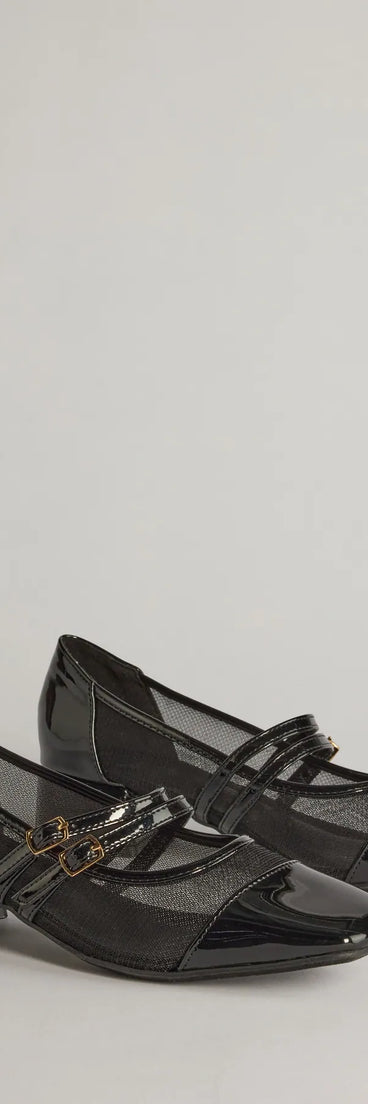 Elevate your work wardrobe with the So Iconic Faux Leather Mary Jane Block Heels in black, a versatile women's shoe perfect for the office; that combines style with comfort for seamless desk-to-dinner transitions.