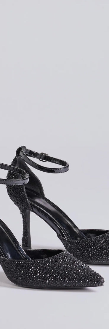 Dazzle and Stun Rhinestone Stiletto Pumps