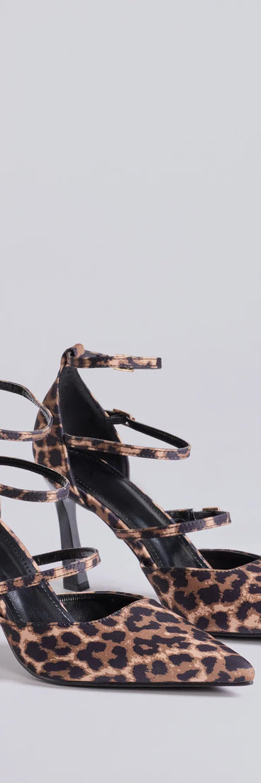Elevate your work wardrobe with the Wildly Fierce Leopard Stiletto Pumps in leopard print, a versatile women's shoe perfect for the office; that combines style with comfort for seamless desk-to-dinner transitions.