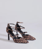 Elevate your work wardrobe with the Wildly Fierce Leopard Stiletto Pumps in leopard print, a versatile women's shoe perfect for the office; that combines style with comfort for seamless desk-to-dinner transitions.