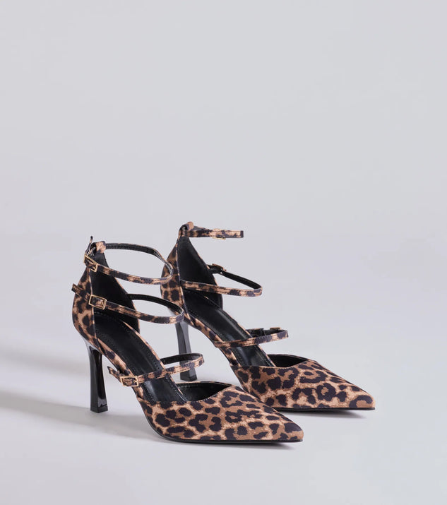 Elevate your work wardrobe with the Wildly Fierce Leopard Stiletto Pumps in leopard print, a versatile women's shoe perfect for the office; that combines style with comfort for seamless desk-to-dinner transitions.