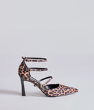 Elevate your work wardrobe with the Wildly Fierce Leopard Stiletto Pumps in leopard print, a versatile women's shoe perfect for the office; that combines style with comfort for seamless desk-to-dinner transitions.