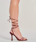 
Upgrade your style game for 2025 with the Laced Up Rhinestone Stiletto Heels in red, perfect for any fashion-forward wardrobe.