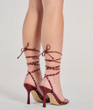 
Upgrade your style game for 2025 with the Laced Up Rhinestone Stiletto Heels in red, perfect for any fashion-forward wardrobe.