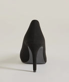Elevate your work wardrobe with the The Classic Pump Stiletto Heels in black, a versatile women's shoe perfect for the office; that combines style with comfort for seamless desk-to-dinner transitions.