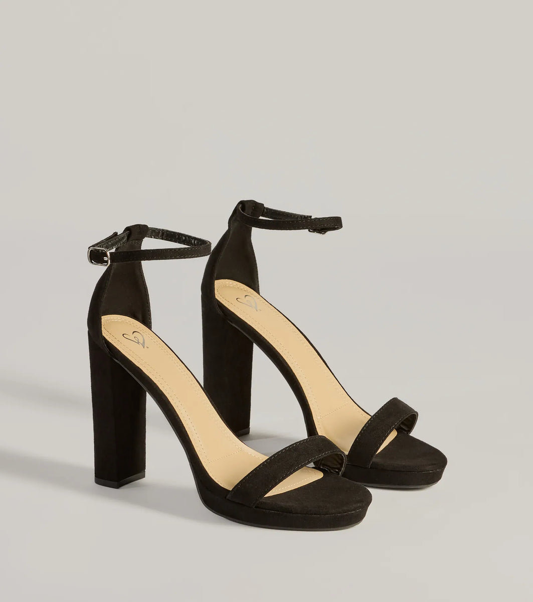 Stylishly Elevated Platform Block Heels & Windsor