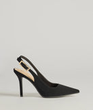 Classically Chic Buckle Slingback Pumps