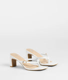 The Best Choice Thong Buckle Mules