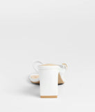 The Best Choice Thong Buckle Mules