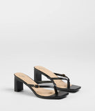 The Best Choice Thong Buckle Mules
